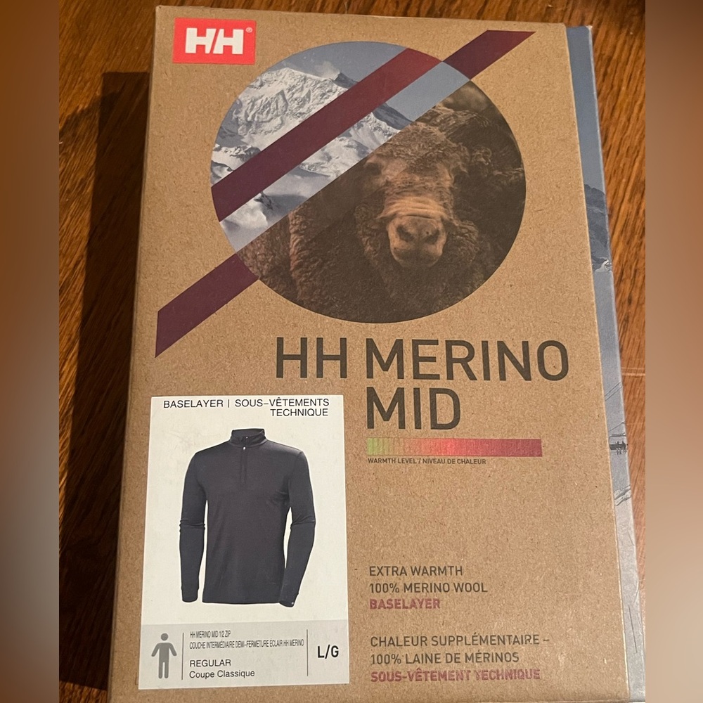 Brand New Helly Hansen merino base layer
